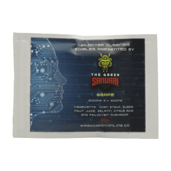The Green Samurai - Shroom Gummies - Grape - 3g | Shroom Shop Canada