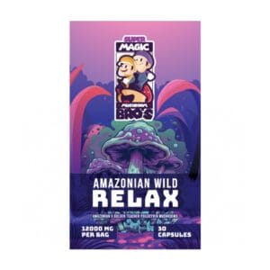 Super Magic Mushroom Bro’s - Amazonian Wild RELAX - 400MG Capsules | Shroom Shop Canada