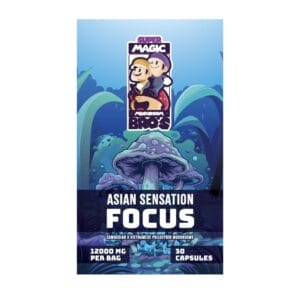 Super Magic Mushroom Bro’s - Asian Sensation FOCUS - 400MG Capsules | Shroom Shop Canada